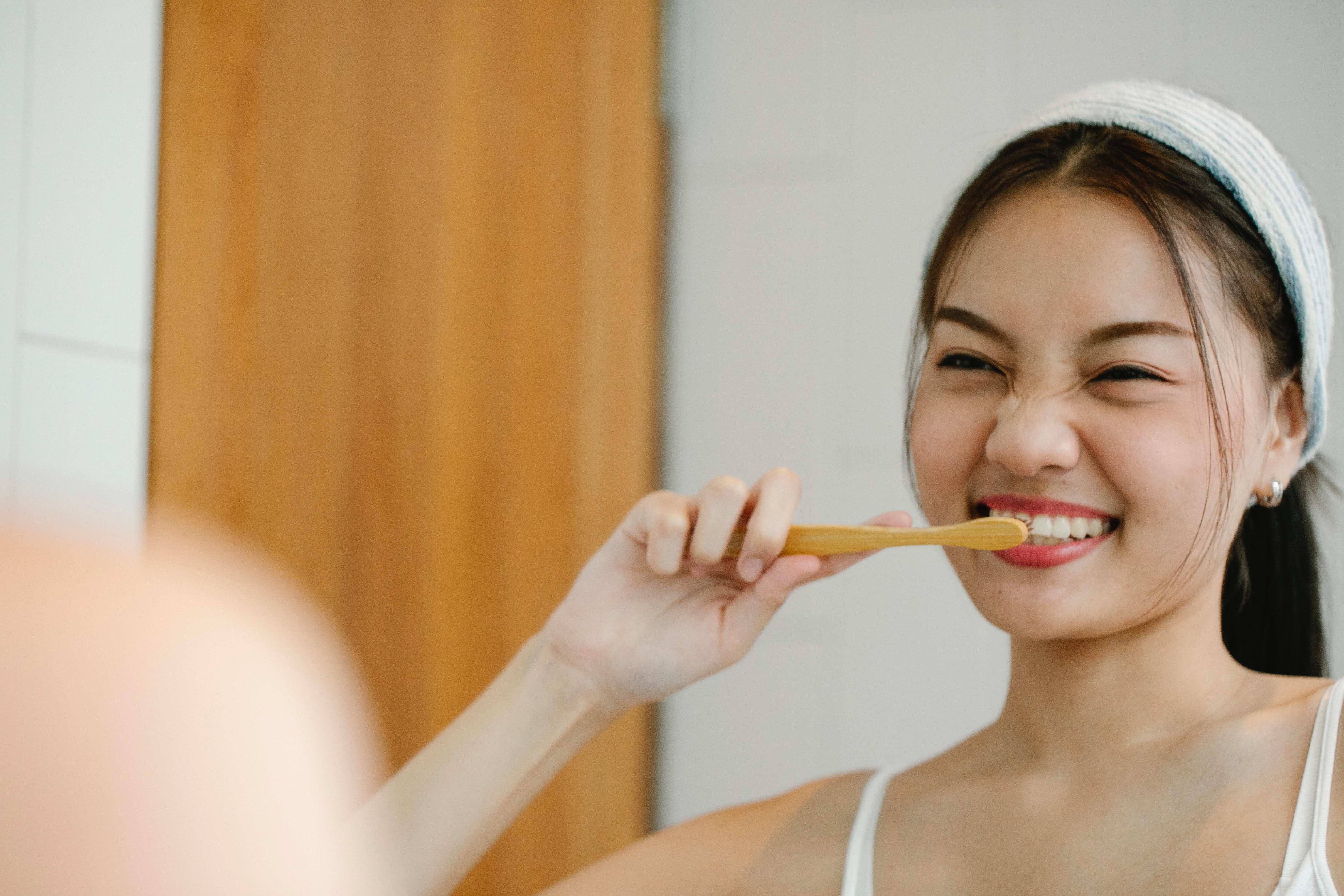 worn toothbrushes